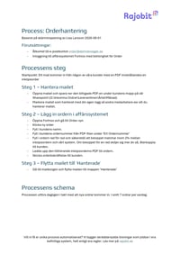 Mall för Processdokumentation